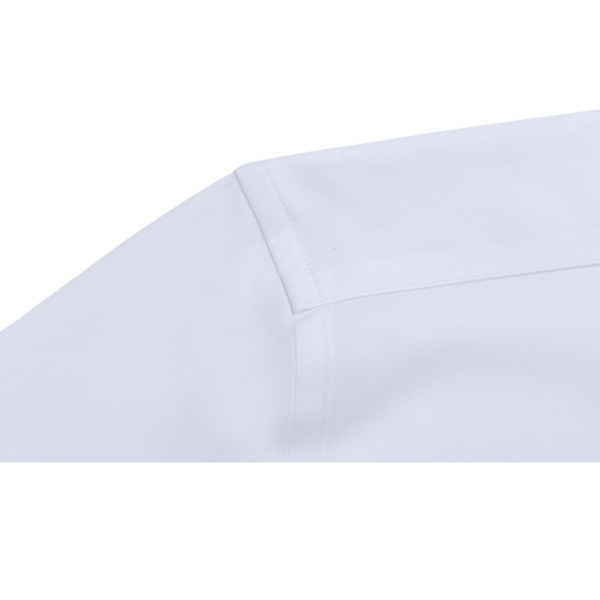 Men's Bamboo Fiber Long-Sleeve White Business Shirt - Image 9