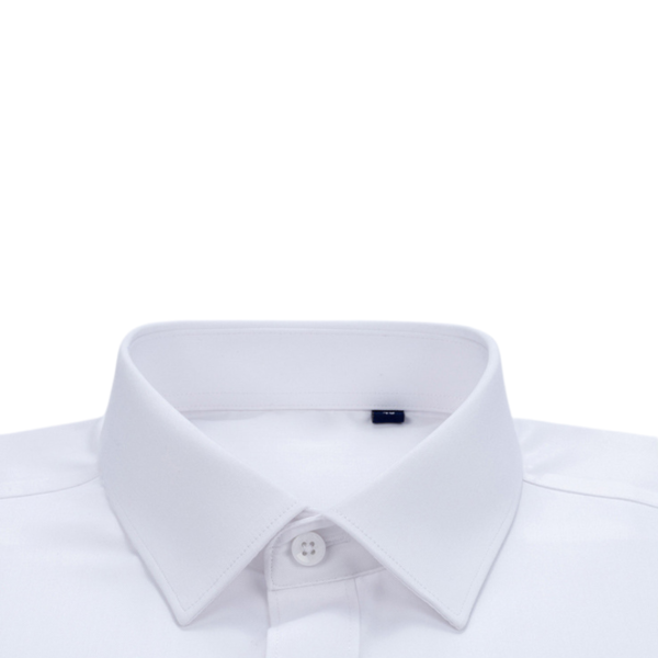 Men's Bamboo Fiber Long-Sleeve White Business Shirt - Image 7