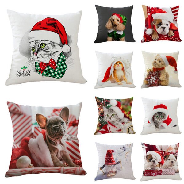 Celebrate the Holidays with a Custom Christmas Throw Pillow Case Featuring Your Pet - Image 18