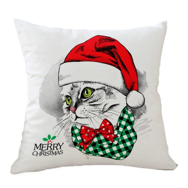 Celebrate the Holidays with a Custom Christmas Throw Pillow Case Featuring Your Pet