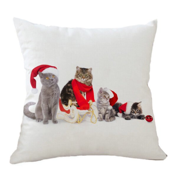 Celebrate the Holidays with a Custom Christmas Throw Pillow Case Featuring Your Pet - Image 4