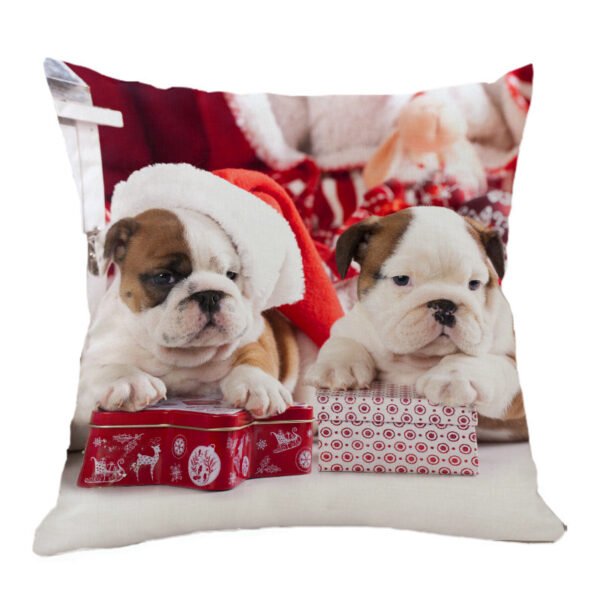 Celebrate the Holidays with a Custom Christmas Throw Pillow Case Featuring Your Pet - Image 3