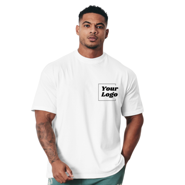 VQ Sports Fitness Style Short-Sleeve Oversized T-Shirt for Men - Image 4