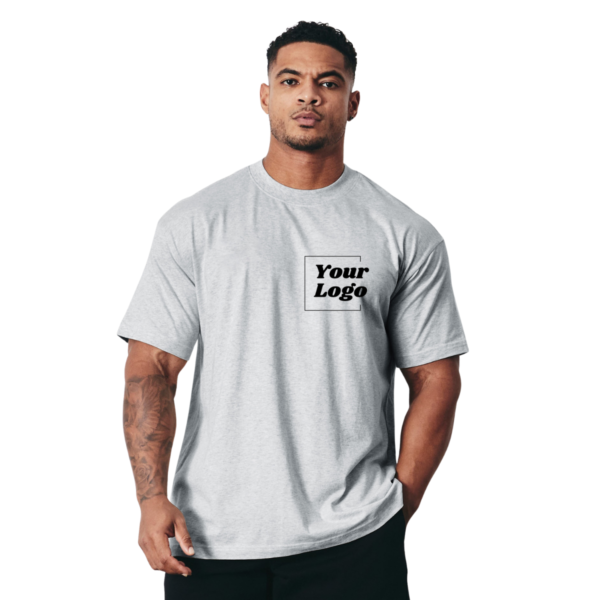 VQ Sports Fitness Style Short-Sleeve Oversized T-Shirt for Men - Image 3